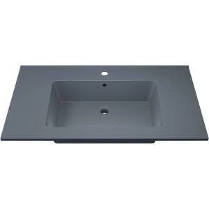 Раковина Uperwood Parma Quartz 291003010 85 см, бетон, серая матовая