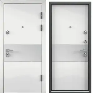 Входная стальная дверь Torex PROFESSOR-4+ 02 PP 23566 Белый (арт. КТ Белый)/Белый (арт. КТ Белый) 2000x880