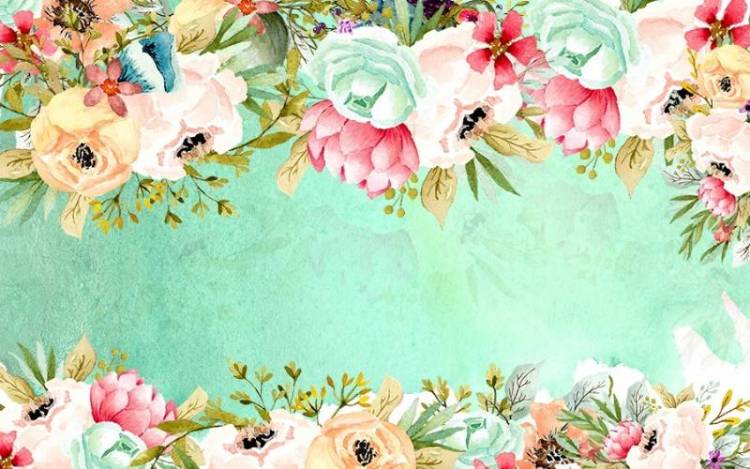 3D Фотообои Artegrafico «Бирюзовая акварель» BT-012 канвас