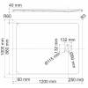 Поддон для душа Wasserkraft Rhin 44T10 120x100 фото 2