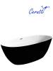 Акриловая ванна Cerutti Spa Greta CT10878 черная снаружи, белая внутри, 170x80 фото 3