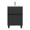 Тумба под раковину 1MarKa Aris Ц0000035780 антрацит, монолит дарк, 69x44x87 фото 3