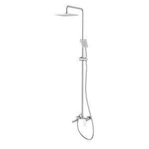Душевая стойка Azario Florida square AZ-WSA654232C с поворотным изливом, хром