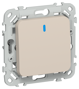 Выключатель 1-клавишный IEK Flite FI-V10-1-10-1-K88 льняной