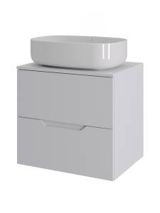 Тумба с раковиной Agger Свит SWE600ETWH-ST-7540W белая матовая, 60 см