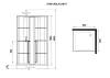 Душевая кабина Niagara Standart ST90/15QL/KL/BKT 900х900х2150, профиль черный матовый, левая, 3 места фото 10
