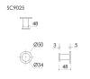 Крючок Sancos Base SC9025CH хром фото 2