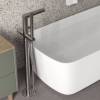 Смеситель для ванны Wasserkraft Tauber 6421 напольный, никель фото 3