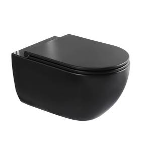 Унитаз подвесной CHARUS Torre Bianca EWC700-125B Skandenborg Rimless безободковый, черный