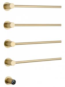 Полотенцесушитель электрический Wonzon & Woghand WW-A354-BG встраиваемый, Брашированное золото