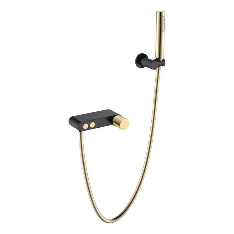 Смеситель для ванны Boheme Stick 123-BG.2 Black Touch Gold