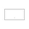 Зеркало Fixsen FX-2090F с LED подсветкой, графит, 90x70 см