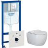 Комплект Унитаз подвесной Ceramica Nova Play CN3001 + Инсталляция Grohe Rapid SL 38775001 4 в 1