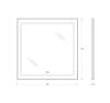 Зеркало BelBagno SPC-KRAFT-800-800-LED-TCH-WARM с подсветкой, сенсорным выключателем и подогревом, 80x80 фото 8