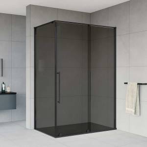Душевой уголок Vincea Arno VSR-1A9012CGB 1200x900, профиль черный, стекло тонированное