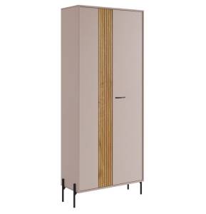 Шкаф двухдверный Mebelson Доминика 174981.3369 кашемир/дуб крафт золотой