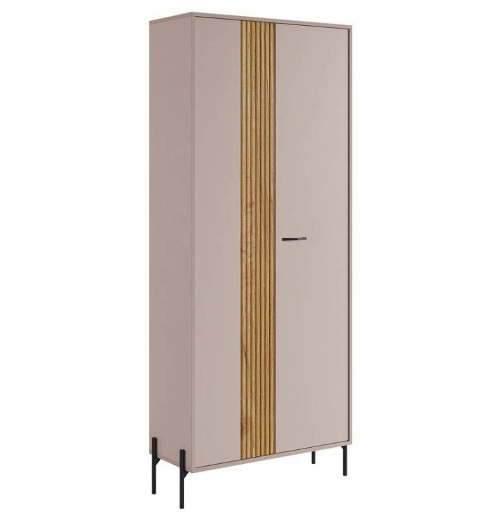 Шкаф двухдверный Mebelson Доминика 174981.3369 кашемир/дуб крафт золотой