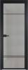 Межкомнатная дверь Profil Doors 4 AX цвет профиля Черный, стекло безопасное 6 мм рэте 800x2000