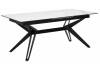 Стол Woodville Urbino 539687 керамика matte statuario белый мрамор матовый/черный 180(230)x90x76