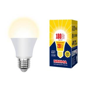 Лампа светодиодная Volpe Norma LED-A65-20W/WW/E27/FR/NR