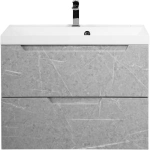 Тумба под раковину Belbagno Vittoria VITTORIA-800-2C-SO-TB-P 80x45x57 Toros Bianco подвесная с двумя выкатными ящиками