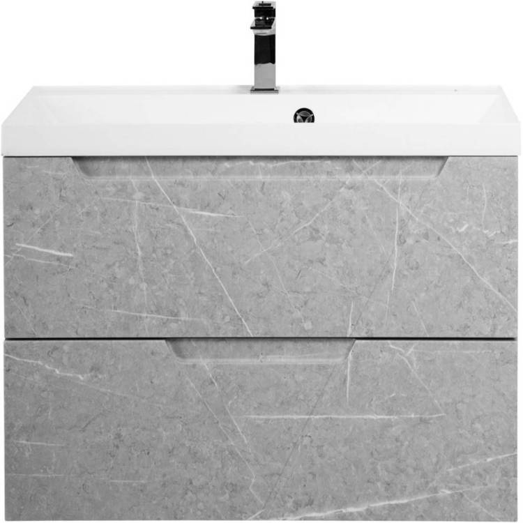 Тумба под раковину Belbagno Vittoria VITTORIA-800-2C-SO-TB-P 80x45x57 Toros Bianco подвесная с двумя выкатными ящиками