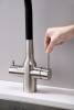 Смеситель для кухни Paulmark Salix Sa213419-BS с гибким изливом, брашированная сталь фото 9