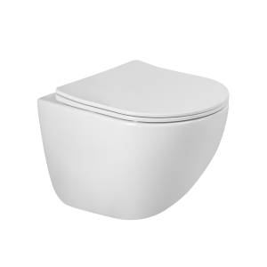 Унитаз подвесной BelBagno Amanda BB051CH-TOR-FC/SC безободковый, с сиденьем микролифт, белый