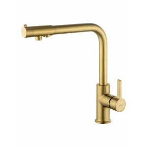 Смеситель для кухни Wonzon & Woghand WW-88458008-BG под фильтр, брашированное золото