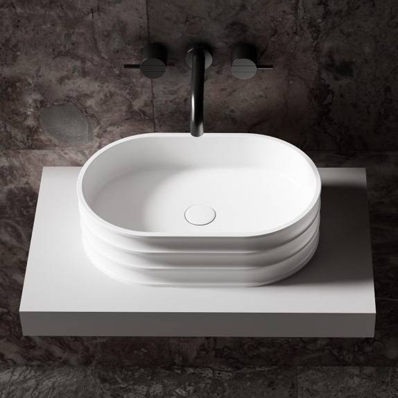 Раковина Abber Stein AS2650 55 см, белая матовая