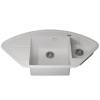 Мойка кухонная Uperwood Quartz UPD-06 3910202120 белая, 100.6x51