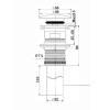 Донный клапан Vincea DBS-616MW крышка белая матовая, Solid Surface, без перелива фото 3
