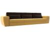 Прямой диван Лига Диванов Лига-008 Long 119041 желтый, коричневый