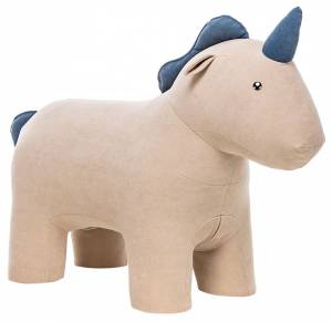 Пуф Leset Unicorn 2500000116667 бежевый Omega 02/синий Omega 45