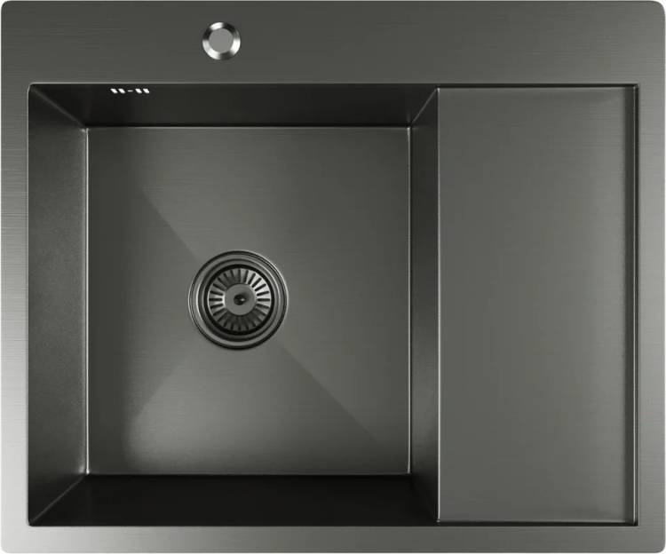 Мойка кухонная Mixline Pro 552926 60x50 черный графит