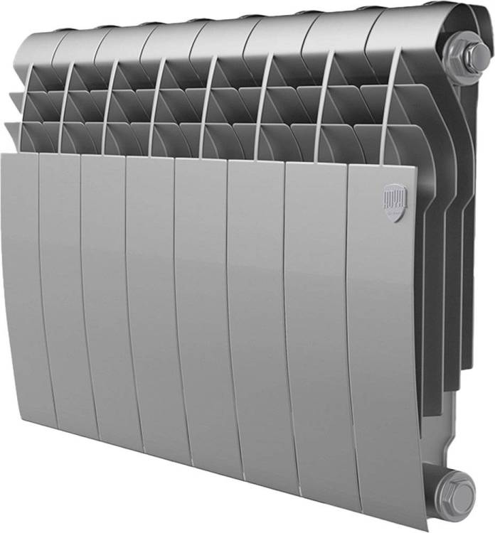 Радиатор биметаллический Royal Thermo BiLiner 350 silver satin, 8 секций