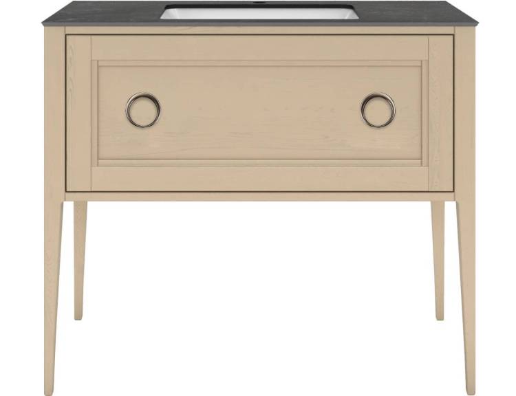 Тумба с раковиной Kerama Marazzi Plaza капучино, тумба PL.CN.100.1\CAP.M + рак. PLR.wbu.55