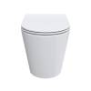 Унитаз приставной BelBagno Flay BB1003CB-TOR/SC безободковый, с сиденьем микролифт, белый фото 6