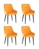 Набор из 4 стульев Stool Group Диана MC101-2 KD HLR-41 X4 оранжевый