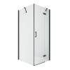 Душевое ограждение NEW TRENDY NEW RENOMA BLACK R 90x90x195 D-0204A/D-0111B (черный)