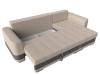 Угловой диван Лига Диванов Честер 100026 правый угол Бежевый\Серый 244/74/145 фото 7