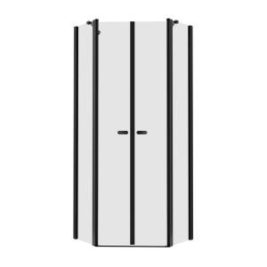 Душевое ограждение NEW TRENDY NEW SOLEO BLACK 80x80x195 K-0616 (черный)