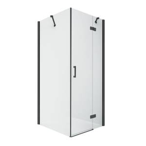 Душевое ограждение NEW TRENDY NEW RENOMA BLACK R 90x90x195 D-0204A/D-0111B (черный)