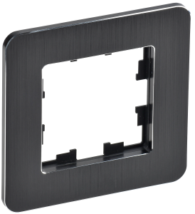 Рамка 1-постовая IEK Brite BR-M12-M-21-K02 черный