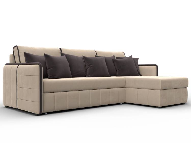 Диван угловой Лига Диванов Лига-078 130986 Бежевый