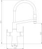 Смеситель для кухни ZorG Steel Hammer SH 818-6 SATIN фото 2