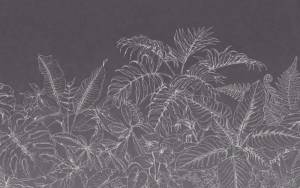 3D Фотообои Artegrafico «Тропики в ночном свете» LST-034 акварель