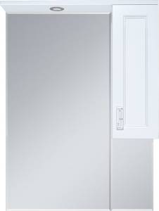 Зеркало Misty Дива 65 R c подсветкой, белое