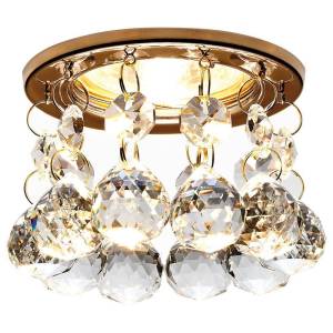 Встраиваемый точечный светильник Ambrella light Crystal K2051 CL/G