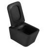 Комплект Abber Rechteck AC1201MB-AC0105-AC0120NG унитаз подвесной, безободковый, сиденье микролифт, черный матовый, кнопка никель фото 6